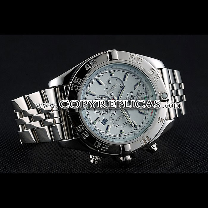 Breitling Chronomat White Dial Stainless Steel Case Bracelet BL5678 - Photo-2