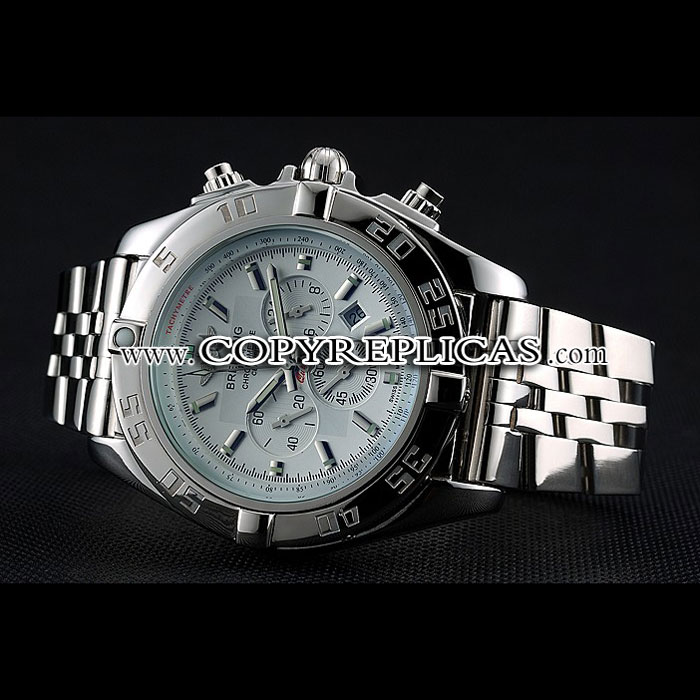 Breitling Chronomat White Dial Stainless Steel Case Bracelet BL5678 - Photo-3
