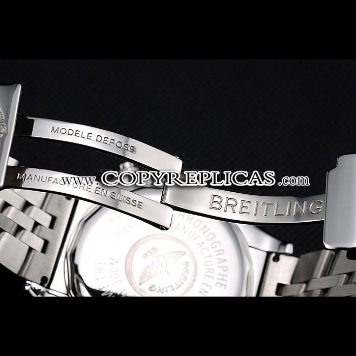Breitling Chronomat White Dial Stainless Steel Case Bracelet BL5678 - Photo-4