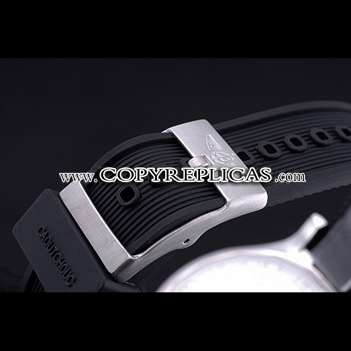 Breitling Chronomat Evolution Black Dial Black Rubber Bracelet BL5679 - Photo-4