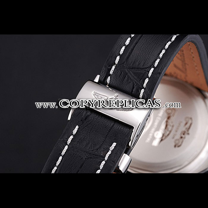 Breitling Bentley Mulliner Tourbillon Black Dial Stainless Steel Case Black Leather Strap BL5718 - Photo-4