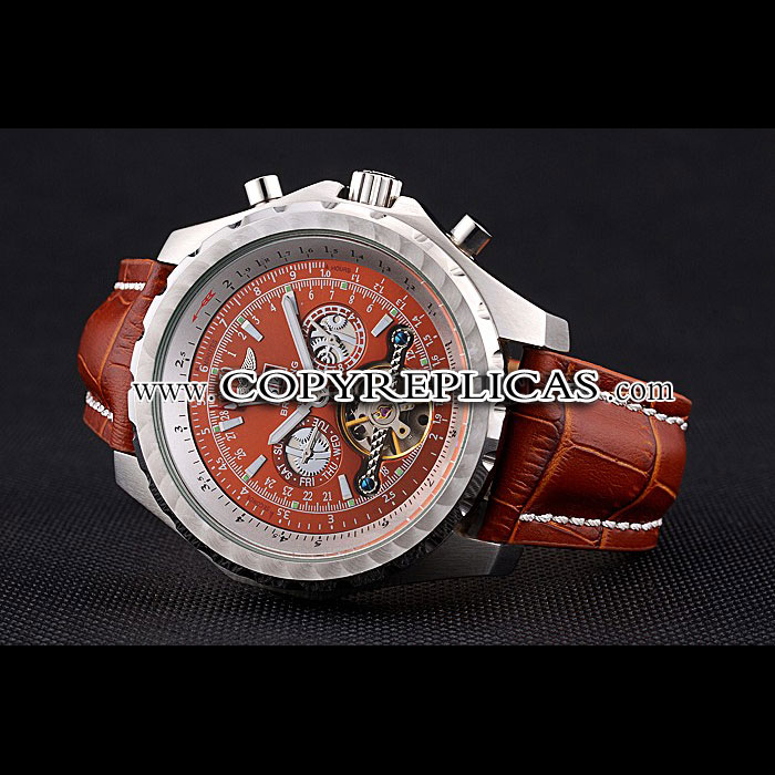Breitling Bentley Mulliner Tourbillon Brown Dial Stainless Steel Case Brown Leather Strap BL5719 - Photo-2