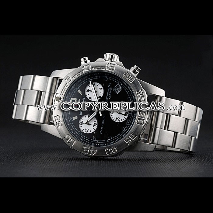 Breitling Colt Chronograph II Black Dial Stainless Steel Bracelet BL5769 - Photo-3