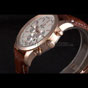 Breitling Transocean White Dial Brown Leather Strap Rose Gold Bezel BL5647 - thumb-4