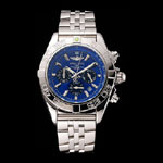 Breitling Chronomat 44 Blue Dial with Black Subdials Stainless Steel Bracelet BL5654