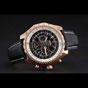 Breitling Bentley Motors Speed Gold Case Black Dial Black Leather Bracelet BL5656 - thumb-3