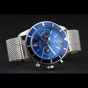 Breitling Superocean Heritage Chronographe 44 Blue Dial Bezel Steel Case Bracelet BL5657 - thumb-2
