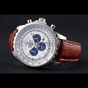 Breitling Navitimer Brown Leather Strap White Dial BL5658 - thumb-2