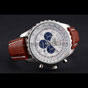 Breitling Navitimer Brown Leather Strap White Dial BL5658 - thumb-3