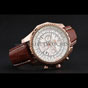 Breitling Bentley Motors Speed Gold Case White Dial Brown Leather Bracelet BL5665 - thumb-2