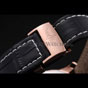 Breitling Transocean Black Dial Black Leather Strap Rose Gold Bezel BL5692 - thumb-4