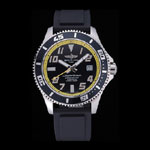 Breitling Superocean Black Yellow Dial Watch BL5696
