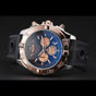 Breitling Chronomat Black Dial Rose Gold Bezel Subdials Steel Case Black Rubber Strap BL5697 - thumb-2