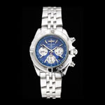 Breitling Chronomat Quartz Blue Dial Stainless Steel Case Bracelet BL5705