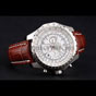 Breitling Bentley Motors T Stainless Steel Case White Dial Brown Leather Bracelet BL5711 - thumb-2
