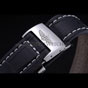 Breitling Chronomat 44 Black Dial with White Subdials Black Leather Bracelet BL5715 - thumb-4