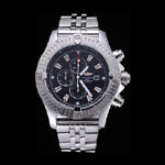 Breitling Chronomat Evolution Black Dial Stainless Steel Bracelet BL5716