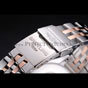Breitling Chronomat Black Dial Rose Gold Bezel Subdials Steel Case Two Tone Bracelet BL5722 - thumb-4