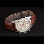 Breitling Transocean White Dial Light Brown Leather Strap Rose Gold Bezel BL5729 - thumb-2