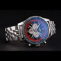 Breitling Certifie Polished Silver Stainless Steel Strap Black Dial Chronograph BL5730 - thumb-3