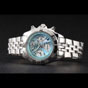 Breitling Chronomat Quartz Light Blue Dial Stainless Steel Case Bracelet BL5736 - thumb-2
