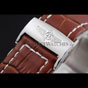 Breitling Chronomat 13 Stainless Steel Case White Dial Brown Leather Bracelet BL5747 - thumb-4