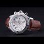 Breitling Chronomat Evolution White Dial Brown Leather Bracelet BL5761 - thumb-3