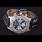 Swiss Breitling Chronomat Black Dial with Black Leather Band BL5768 - thumb-3