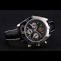 Breitling Chronomat Frecce Tricolori Black Dial Stainless Steel Black Leather Strap BL5770 - thumb-2