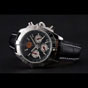 Breitling Chronomat Frecce Tricolori Black Dial Stainless Steel Black Leather Strap BL5770 - thumb-3