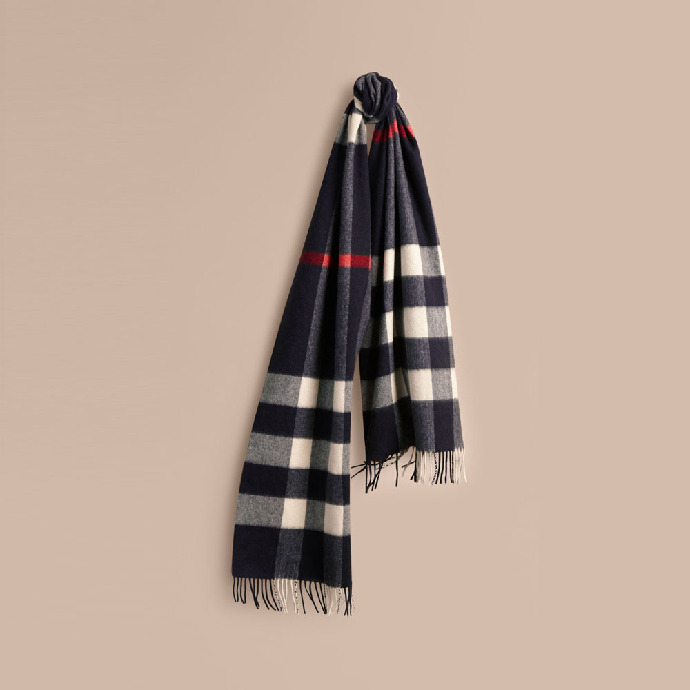 Burberry Giant Exploded Check Cashmere Scarf 38789371