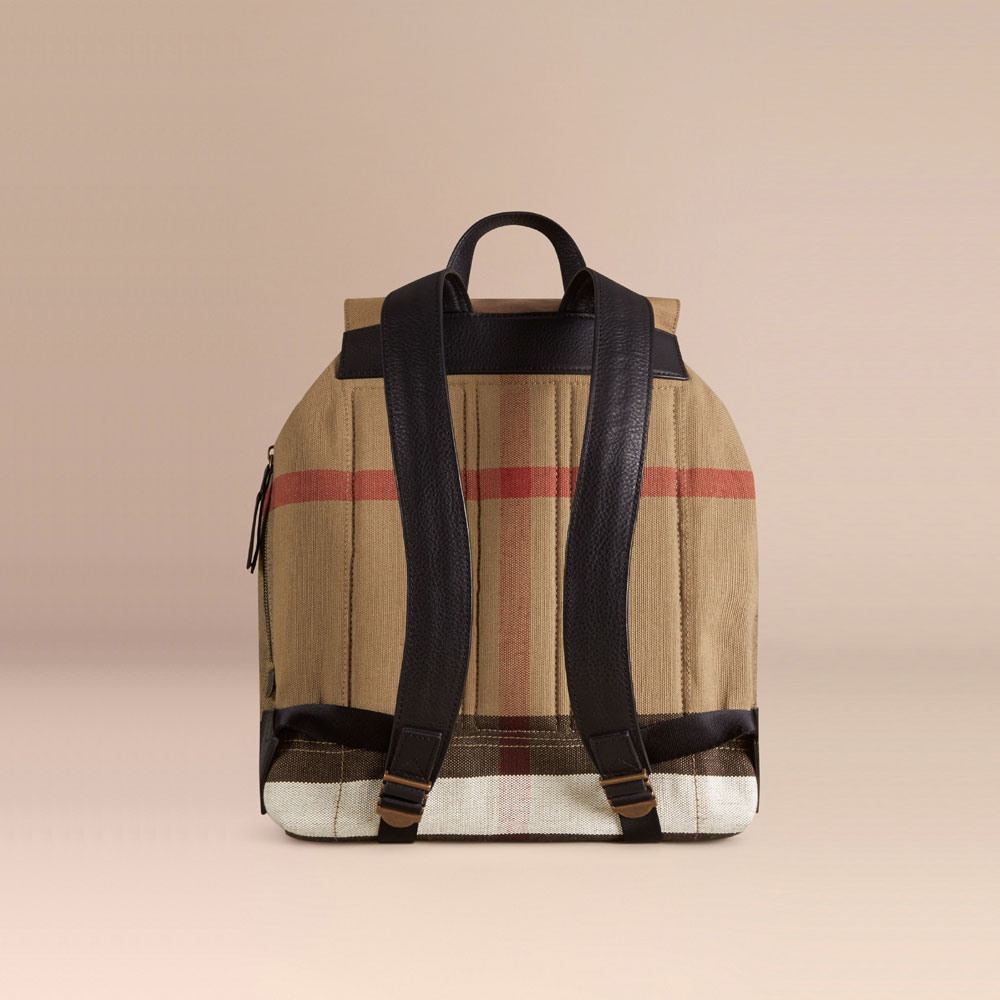 Burberry Canvas Check Backpack 39962261 - Photo-2