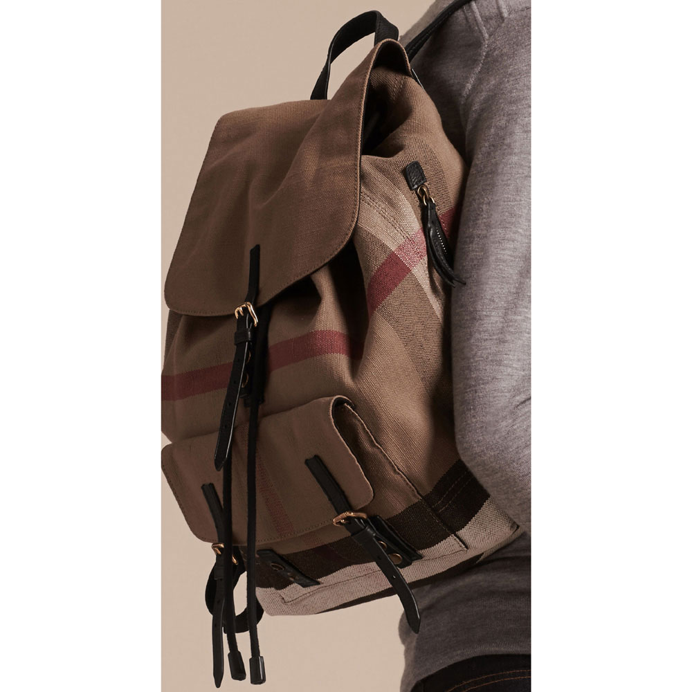Burberry Canvas Check Backpack 39962261 - Photo-3