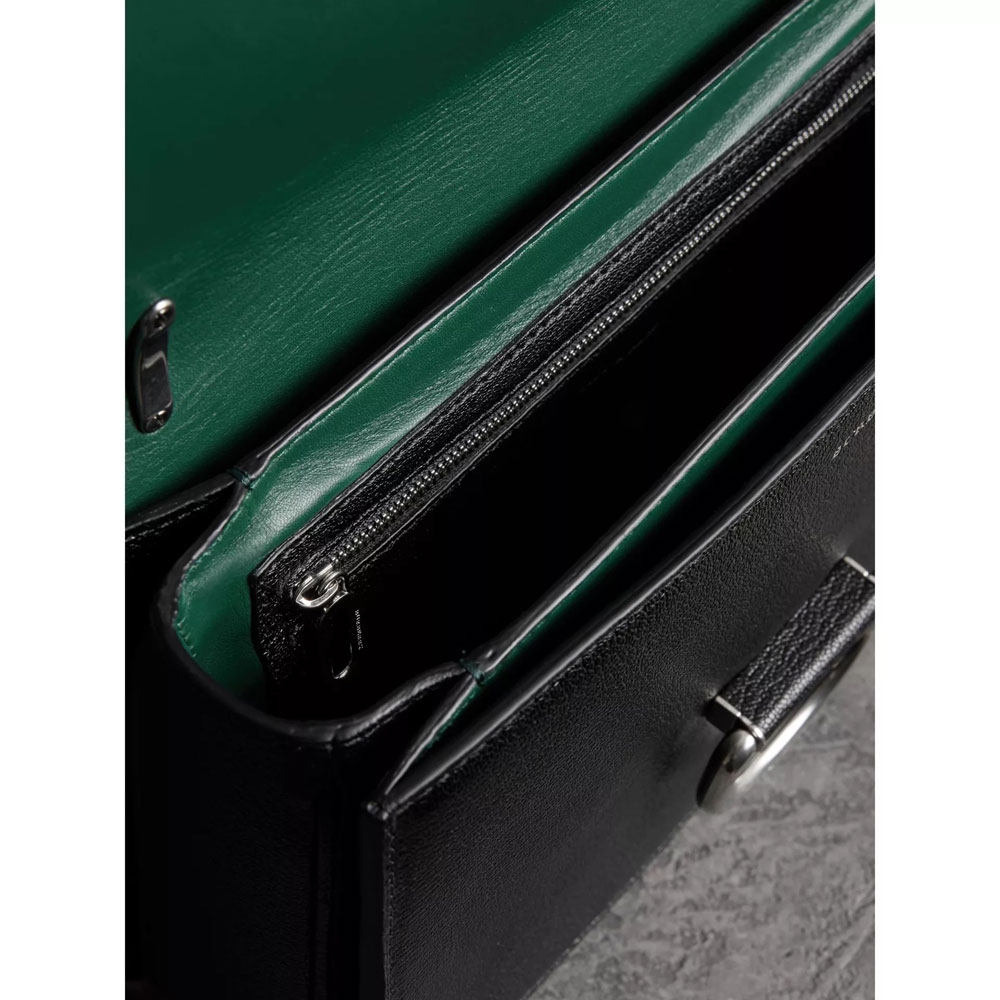 Burberry Medium Leather D-ring Bag in Black 40766431 - Photo-3