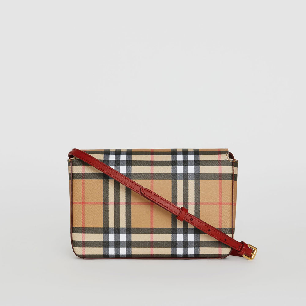 Burberry Vintage Check and Leather Wallet with Detachable Strap 40800661 - Photo-4