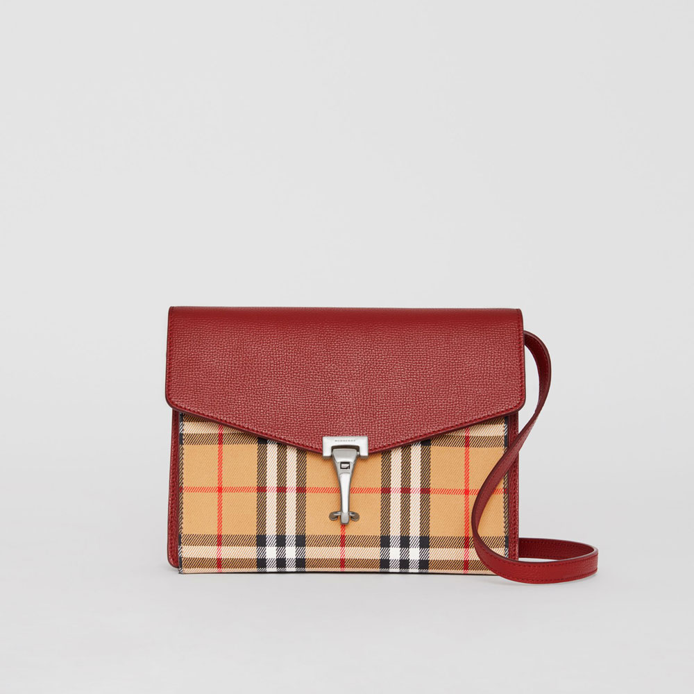 Burberry Small Vintage Check and Leather Crossbody Bag 40800791