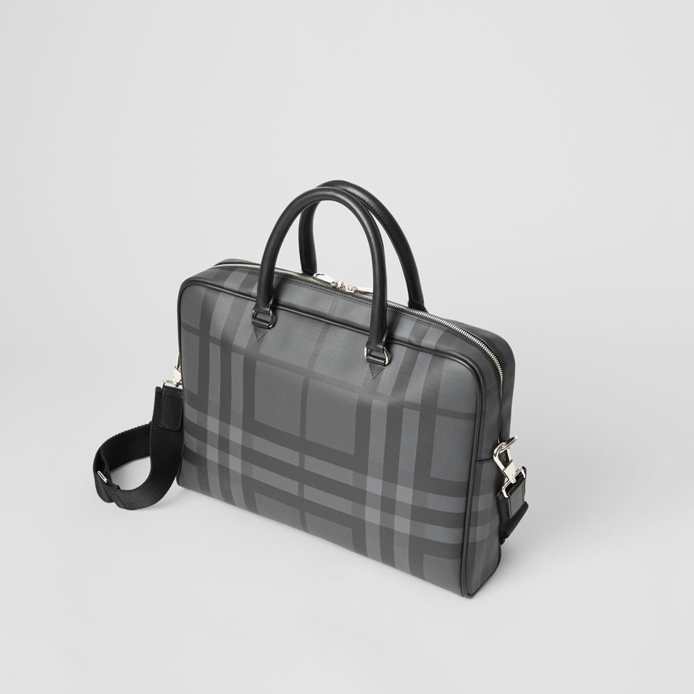 Burberry London Check and Leather Briefcase 80051581 - Photo-2