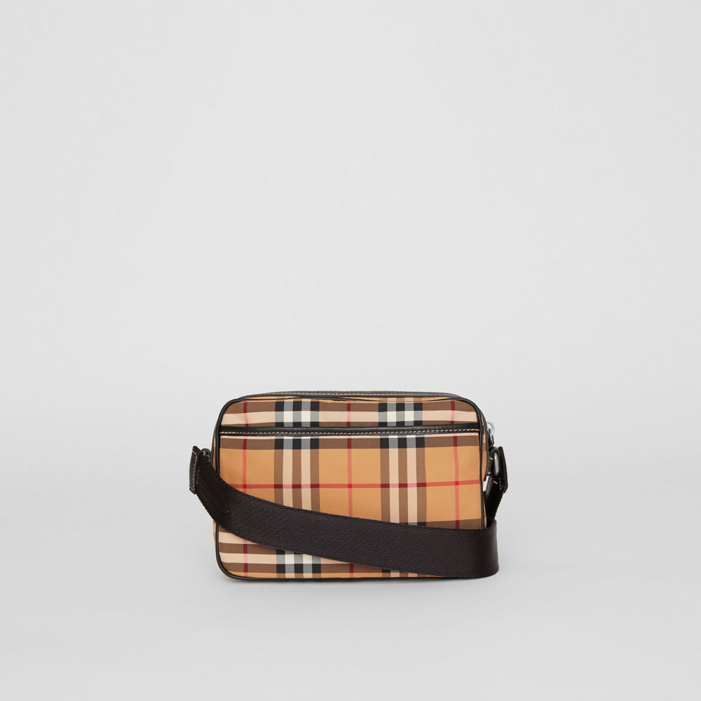 Burberry Vintage Check and Leather Crossbody Bag 80055241 - Photo-4