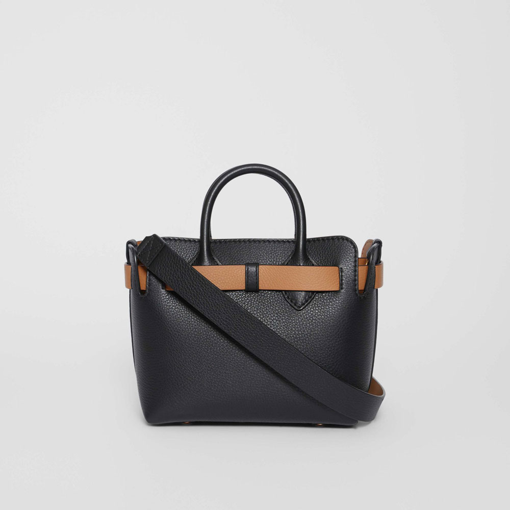 Burberry The Mini Leather Triple Stud Belt Bag in Black 80095661 - Photo-4
