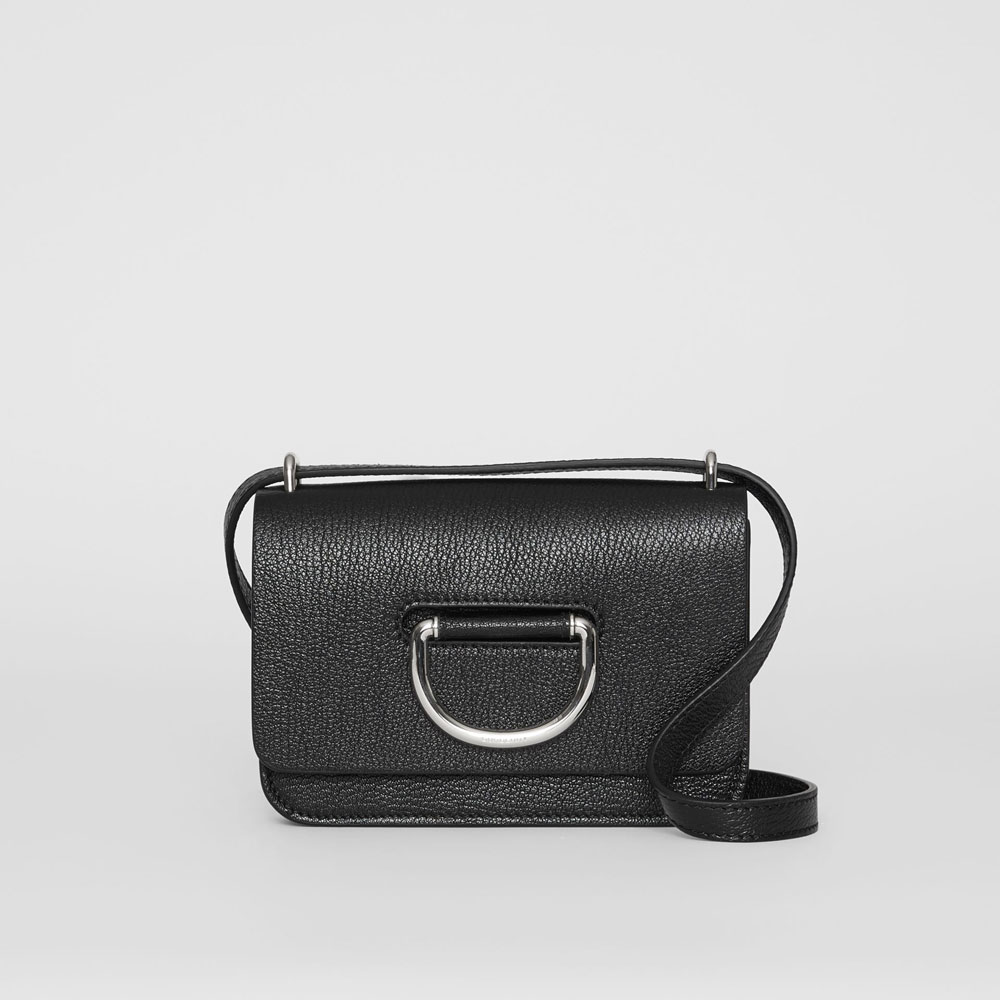 Burberry The Mini Leather D-ring Bag in Black 80110491