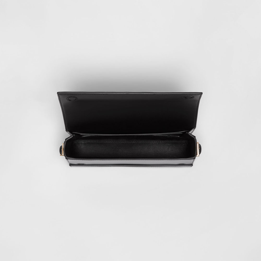Burberry Mini Leather Grace Bag in Black 80119551 - Photo-3