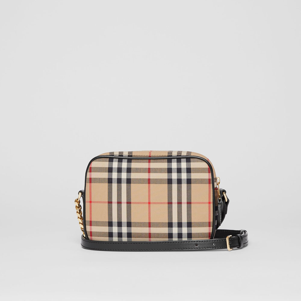 Burberry Vintage Check Cotton Camera Bag in Archive Beige 80159461 - Photo-4