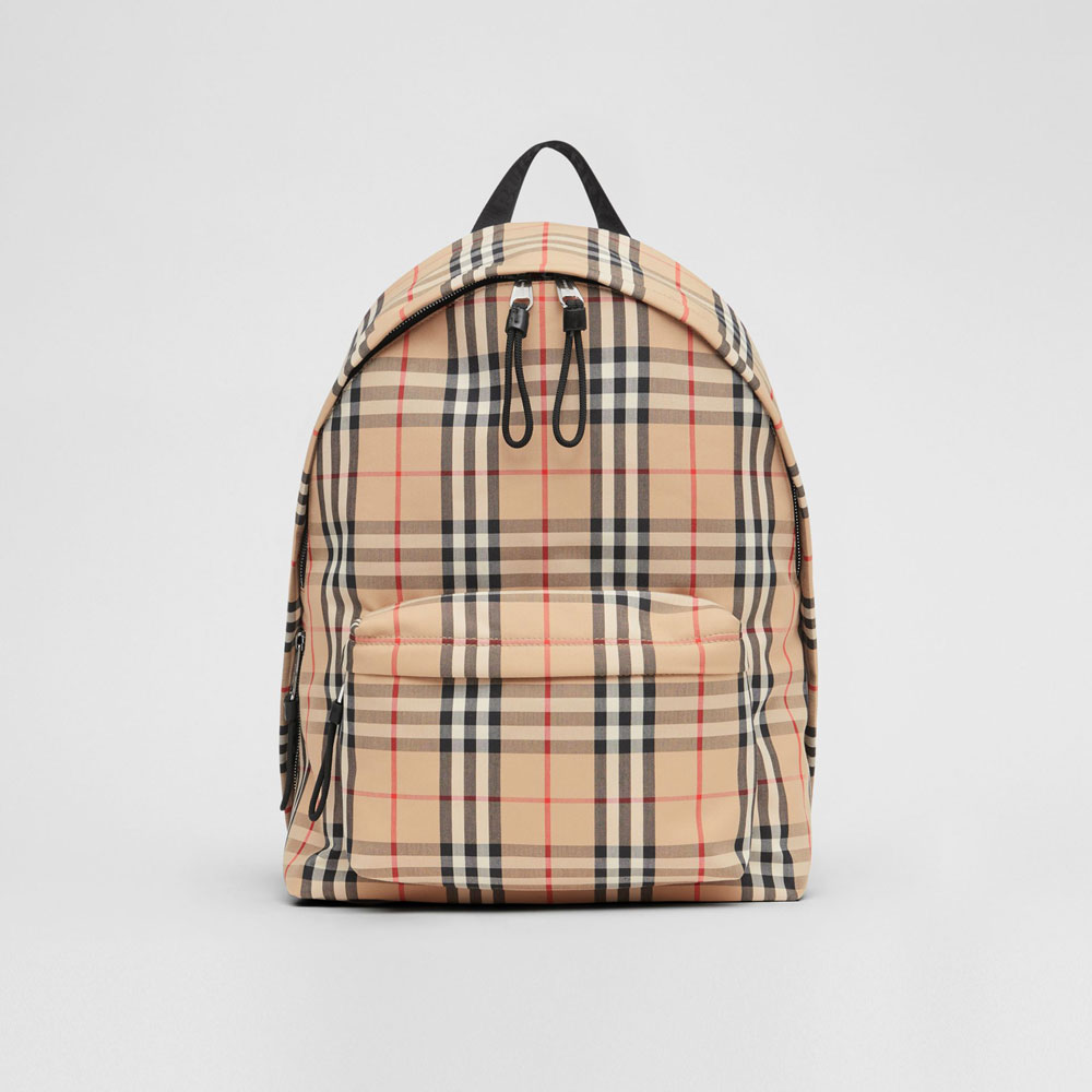Burberry Vintage Check Nylon Backpack in Archive Beige 80161061