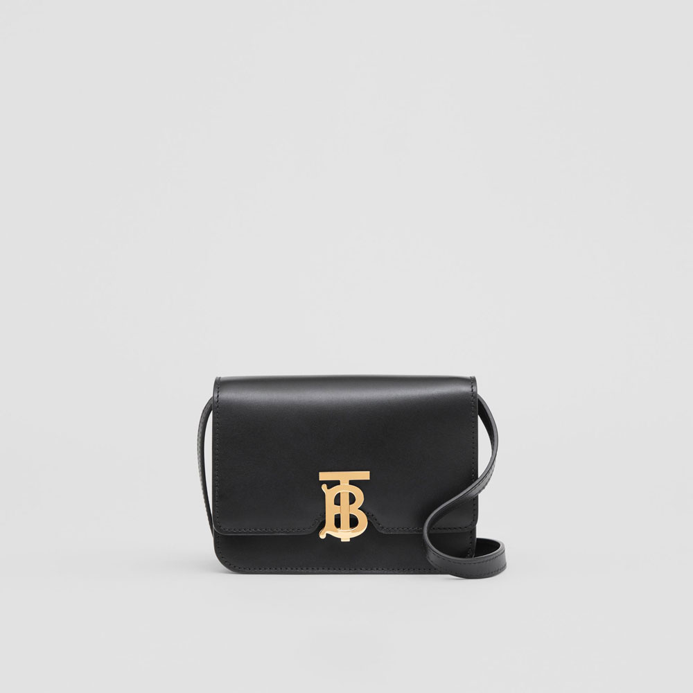 Burberry Mini Leather TB Bag in Black 80167981