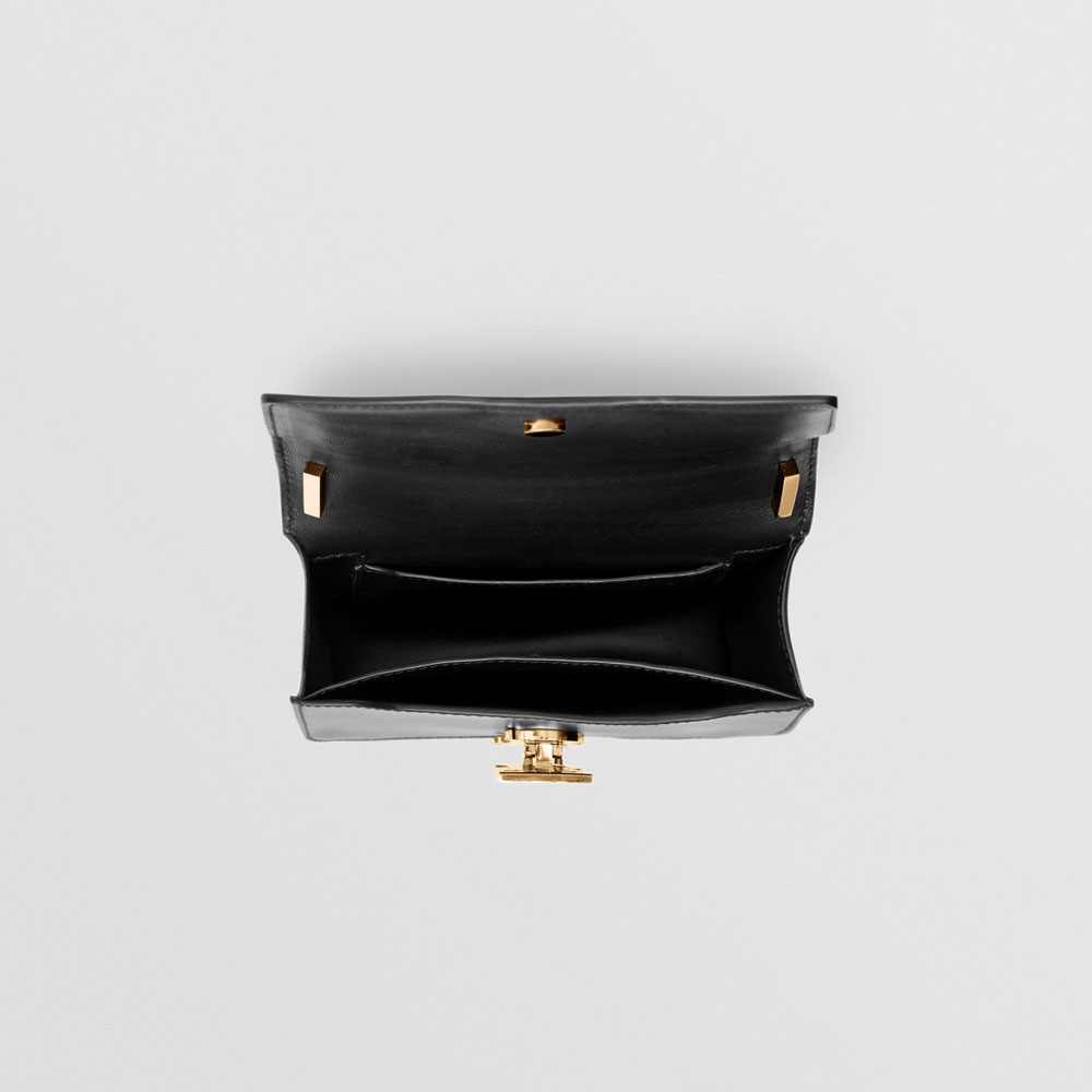 Burberry Mini Leather TB Bag in Black 80167981 - Photo-3