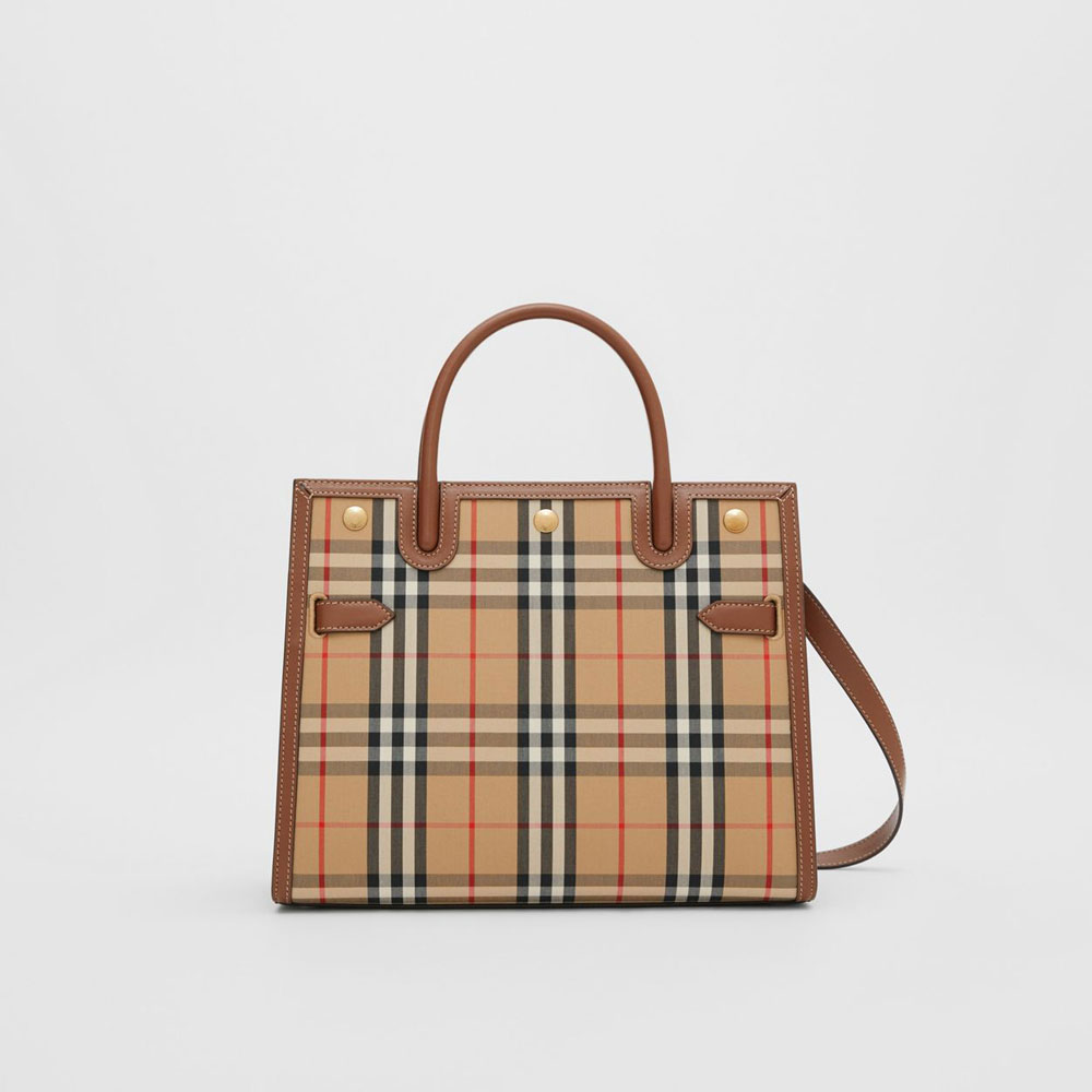 Burberry Small Vintage Check Two handle Title Bag 80252741