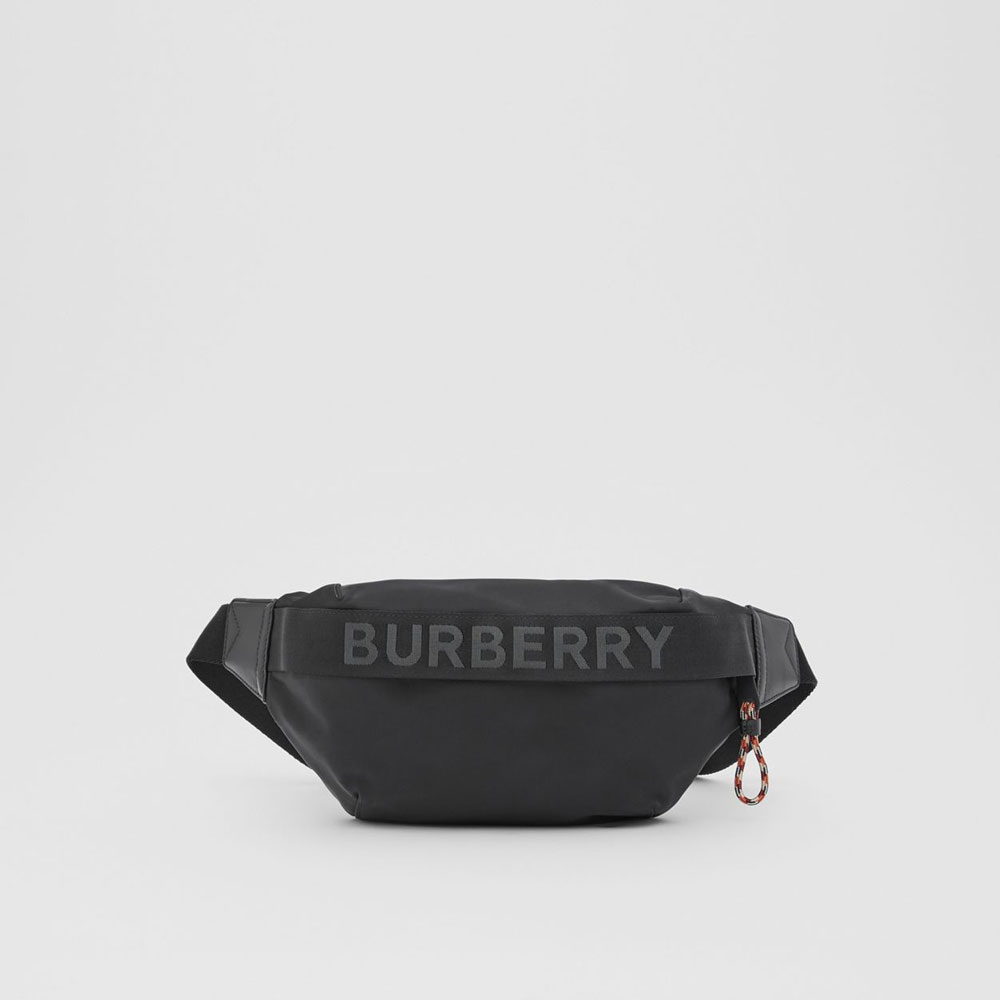 Burberry Logo Detail Nylon Sonny Bum Bag in Black 80256681
