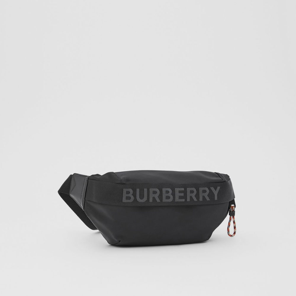 Burberry Logo Detail Nylon Sonny Bum Bag in Black 80256681 - Photo-2