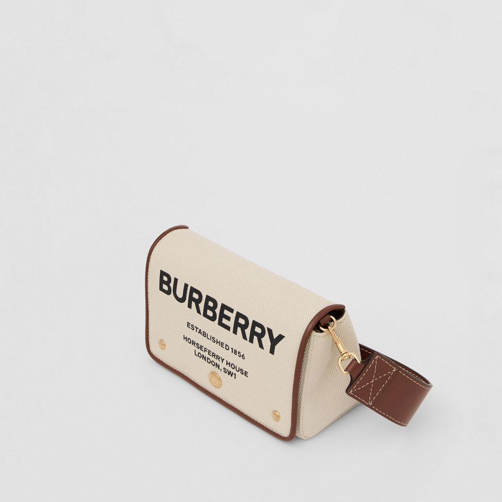 Burberry Small Horseferry Print Cotton Canvas Crossbody Bag 80266081 - Photo-2