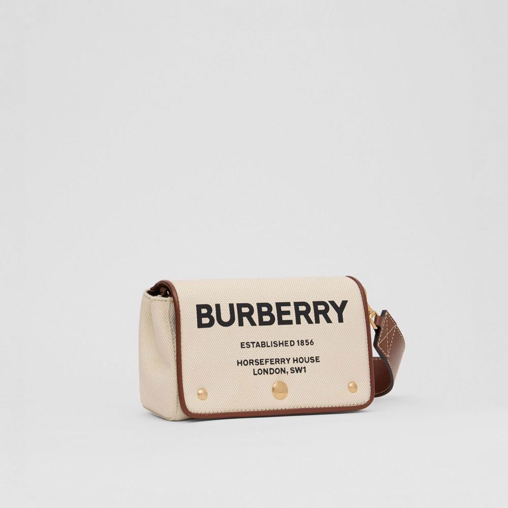 Burberry Small Horseferry Print Cotton Canvas Crossbody Bag 80266081 - Photo-3